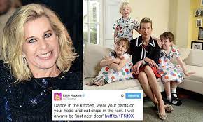 The 'this morning' gang discuss fat kids. Katie Hopkins Reveals Her Epilepsy Will Kill Her In Open Letter To Her Kids Daily Mail Online