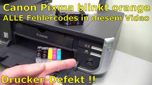 Information about canon ip 7200 series treiber. Canon Pixma Blinkt Orange Alle Fehlercodes Mit Diesem Video Finden Youtube