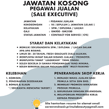 Skop kerja perkhidmatan pembersihan awam skop terdapat enam (6) skop waktu kerja: Primula Setia Sdn Bhd Sales Executive