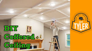 We did another diy beadboard ceiling in our stairwell and hallway last year, but this one did even better, thanks to experience and better products from woodgrain. Diy Coffered Ceiling Youtube
