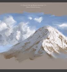 Digital Painting Of Loose Moutains With The Ma Brushes Digital Painting Photoshop Brushes Realistic Photoshop
