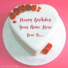 Happy Birthday Card For Lover With Name Write Name Lover Birthday Cake Love U Wishes Pics Heart Look Birthday Cake My Love Nam Happy Anniversary Cakes Sweet Birthday Cake Happy Birthday Cake Images