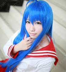 Aliexpress.com : Buy Lucky Star Konata Izumi/Fairy Tail Wendy Marvell 100cm Long Blue Cosplay Wig from Reliable ... - 545830979_731