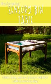 Diy Sensory Bin Table Walkthrough Mamameganallysa In 2020 Sensory Bins Diy Wood Stain Wooden Diy