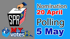A general election should be held no later than two months in west malaysia and three months for east malaysia (sabah and sarawak) after the dissolution of the parliament. Ec Polling On 5 May Nomination On 20 April Video Borneo Post Online