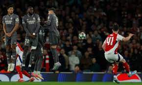 Declan Rice's double rocket sinks Real Madrid to put Arsenal in dreamland |  Champions League | The Guardian