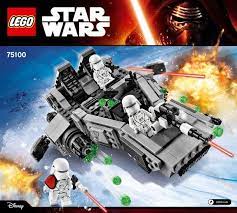 Star Wars The Force Awakens First Order Snowspeeder Lego 75100 Lego Star Wars Lego Star Wars Sets Lego Star