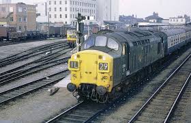 6754 Leaving Cambridge In 1970 British Rail Diesel Locomotive Liverpool Street