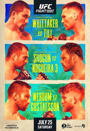 Et on saturday, june 12 with live coverage direct from the gila river arena and a live broadcast get a look at the complete ufc 263 fight card, live results, the odds for each bout and more provided below as well as information about how you. Ufc Fight Night Whittaker Vs Till Mma Event Tapology