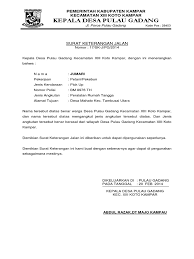 Contoh surat tugas atau surat jalan. Contoh Surat Keterangan Jalan Dari Kepala Desa