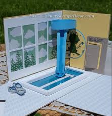 Stampin Up Explosionsbox Oder Auch Uberraschungsbox Mit Einem Schwimmbad Du Suchst Noch Eine Idee Um Einen Gutschein O Explosionsbox Box Gutschein Gestalten