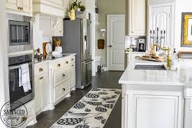 Joanne palmisano refaces a kitchen island with salvaged wood and copper. Washable Kitchen Rug Black And White Runner 10 Salvaged Living