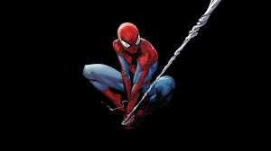Marvel Comics Spider Man Black Background Superhero 1080p Wallpaper Hdwallpaper Desktop Spiderman Comic Art Wallpaper Hd Black Spiderman