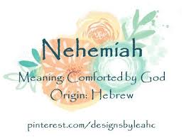 Baby Boy Name Nehemiah Meaning Comforted By God Origin Hebrew Baby Boy Bible Names Hebrew Baby Names Baby Boy Names