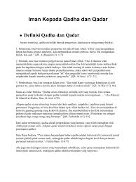 Check spelling or type a new query. Iman Kepada Qadha Dan Qadar