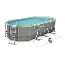 Kit Piscine Geante Complet Bestway Spinelle Grise Piscine Tubulaire 5x3 M Et Accessoires