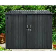 Artisan 9 Ft W X 7 5 Ft D Plastic Storage Shed Bicycle Storage Shed Metal Storage Sheds Plastic Storage Sheds