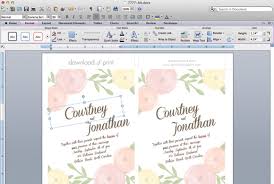This watercolor wedding invitation template comes with a summer theme which makes it look rather exuberant and vibrant. Diy Wedding Invitation Template With Watercolor Flowers