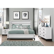 Shop by collection or single pieces from our bedroom sets including beds, nightstands, dressers and chests. Kate Qb Global Furniture Kate White Bedroom Queen Bed