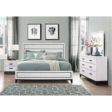 Shop by collection or single pieces from our bedroom sets including beds, nightstands, dressers and chests. Kate Qb Global Furniture Kate White Bedroom Queen Bed