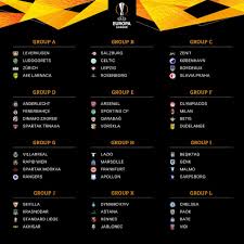 Tabela turniejowa liga europy sezonu 20/21. Liga Europa Chelsea Milan Arsenal E Companhia Conhecem Seus Grupos Veja Liga Europa Ge