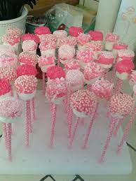 Marshmallow Pops For A Girl Baby Shower Marshmallow Pops Baby Shower Yummy Drinks