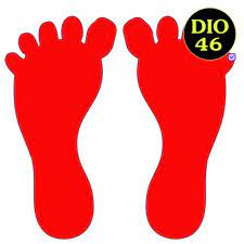 Gambar sebuah garis yang kurang lebih 1,5 kali lebih panjang daripada diameter lingkaran yang anda buat. Jual Stiker Tapak Kaki Ukuran M Wallpaper Sticker Lantai Walpaper Dinding Tkm 04 Jakarta Timur Dio 46 Tokopedia