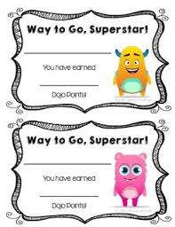 Class Dojo Point Certificates Class Dojo Dojo Points Dojo