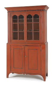 Hackensack New Jersey Painted Two Part Wall Cupboard Ca 1800 Beautiful Furniture Pieces Antique Furniture Primitive Furniture
