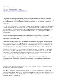 The financial times (ft) masters in finance ranking places average graduate salary and salary increase among the top criteria for ranking the top mif programs, recording the average salary of. Masters Finance Degree A Rich Learning Experience