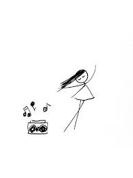 Give Her Music So She Can Dance Stick Figure Drawing Dance Tattoo Doodle Drawings