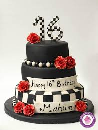 Maicaiffe gold glitter happy 16th birthday cake topper,hello 16, cheers to 16 years, 16 & fabulous ,sweet 16 party decoration 4.6 out of 5 stars 274 1 offer from $8.99 16th Birthday Cake Cake By Urooj Hassan Cakesdecor