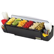 San Jamar Bd4006s The Dome 6 Compartment Condiment Bar With Snap On Caddies In 2020 Condiment Holder Garnish Condiment Dispensers