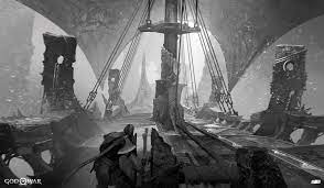 Artstation Helheim Boat Jin Kim God Of War Concept Art Art