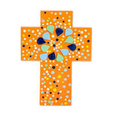 A collection of colorful iconographic, unique wall crosses like no other, plus other wall crosses for sacred decor. Wall Crosses Artisan Crafted