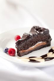 Ultimate Chocolate Cake With Fresh Berries Creme Anglaise And A Chocolate Ganache Ultimate Chocolate Cake Yummy Food Catering