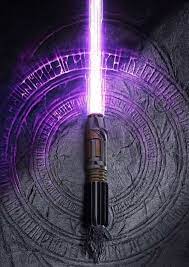 Upon discovering that he had killed one of the indigenous species, he used his force abilities to reconstruct the creature. Purple Lightsaber Star Wars Light Saber Star Wars Wallpaper Star Wars Light
