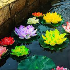 Enjoy free shipping & browse our great selection of faux florals i was worried if it would look to fake. 18cm Party Decor Floral Foam Floating Plants Green Leaves Artificial Lotus Flower Fake Plants Water Lily Simulation Fake Lotus Flower Wish