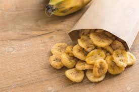 Dried bananas are also ground to make banana flour. Banana Crispy Chips In Paper Bag Stock Photo Picture And Royalty Free Image Image 79519307