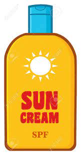When you put chemical sunscreen on, it absorbs into your skin and bloodstream to create a chemical reaction to disperse uv rays through the body. Cartoon Bottle Sunscreen With Text Sun Cream Stock Photo Picture And Royalty Free Image Image 60247990