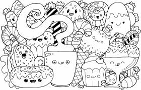 Dibujos De Comida Kawaii Para Colorear