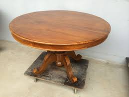 1 2 M Round Teak Table Single Pedestal Leg Teak Table Teak Table