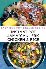 Instant Pot Jamaican Jerk Chicken And Rice Recipe Instant Pot Dinner Recipes Pressure Cooker Recipes Chicken Jerk Chicken And Rice