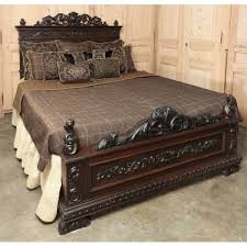 Antique Furniture Antique Bedroom Furniture Beds Italian Renaissance Walnut California King Bed Furniture California King Bedding Home Decor Furniture