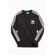 Adidas Black And White Long Sleeve Shirt Adidas California Long Sleeve Tee 3 090 Inr Liked On Polyvore Featuring Men S Fashion Men S C Long Sleeve Shirt Men Long Sleeve Tees Cotton Shirts For Men