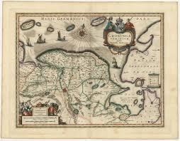 1630 Kaart Provincie Groningen Kaarten Oude Kaarten Antieke Kaarten