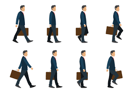 Business Man Walking Cycle Illustration Free Free Pik Psd Man Illustration Business Man Walking Man