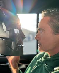 Robert Downey Jr. with the Doctor Doom mask at #SDCC.
