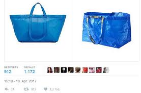 Blauer Luxus Shopper Balenciaga Designt Ikea Tasche Fur 2000 Euro Panorama Stuttgarter Nachrichten