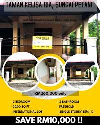 Sungai petani is kedah's largest city and is located about 55 km south of alor setar, the capital of kedah, and 33 km northeast of george town, the capital city of the neighbouring state of penang. Taman Kelisa Ria Sungai Petani